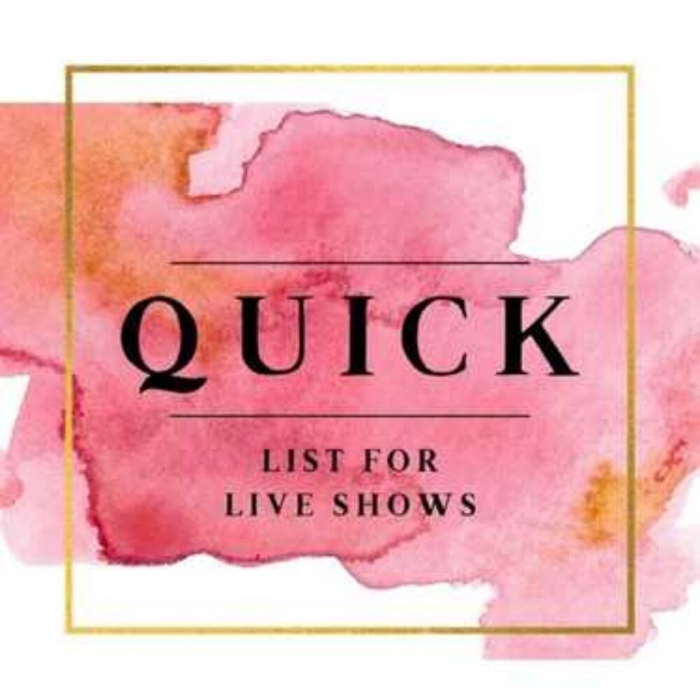 quick list live show item
